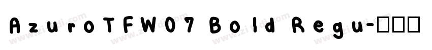 AzuroTFW07 Bold Regu字体转换
